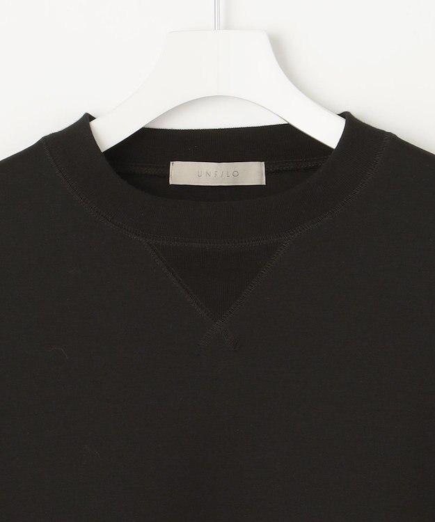 UNFILO MENS リラックスフィットスウェットＴシャツ ブラック