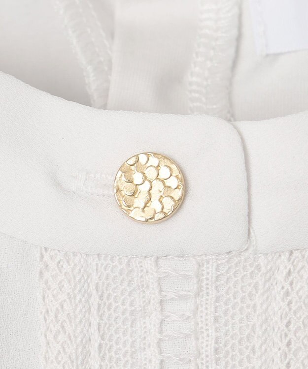 J.PRESS LADIES S プレーティングジャージー ピンタック カットソー ライトグレー系