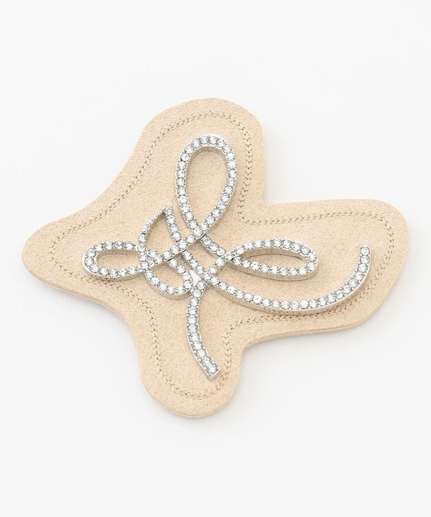 UNFILO ロゴ風モチーフブローチ シルバー