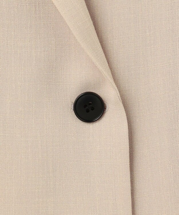 ICB ドライアセテートスラブ 8分袖ジャケット サンドベージュ