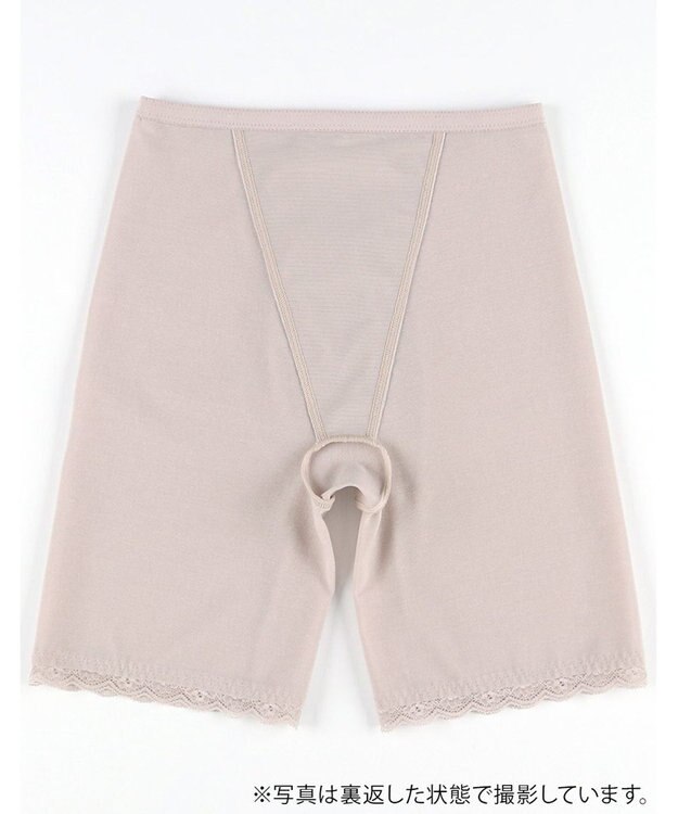 Wing ガードル ソフトな着用感 綿混素材(身生地部) おなか押さえ ロング丈 NV0761 ウイング／ワコール ブラウン