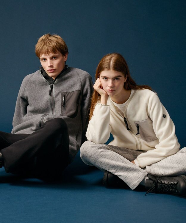 JOSEPH ABBOUD MOUNTAIN 【軽量/ソフト】ソフトダンボールニットパンツ ライトグレー系