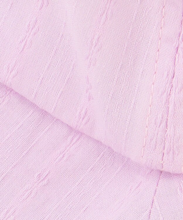 ANY KIDS リボン タレツキ キャップ ラベンダー×ギンガムチェック