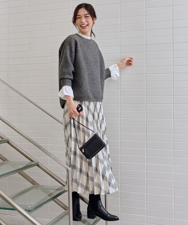 ANY L ウィンターニット チャコール