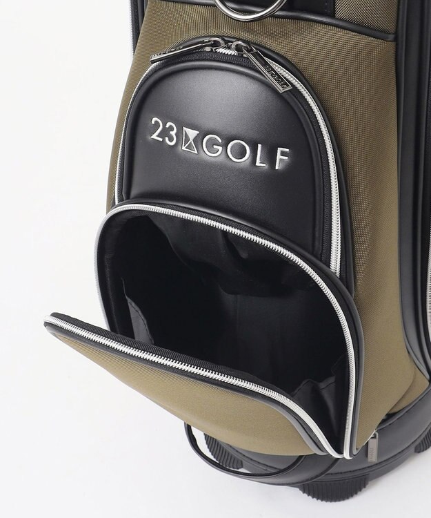 23区GOLF 【UNISEX】メランジシリーズ キャディバッグ カーキ系