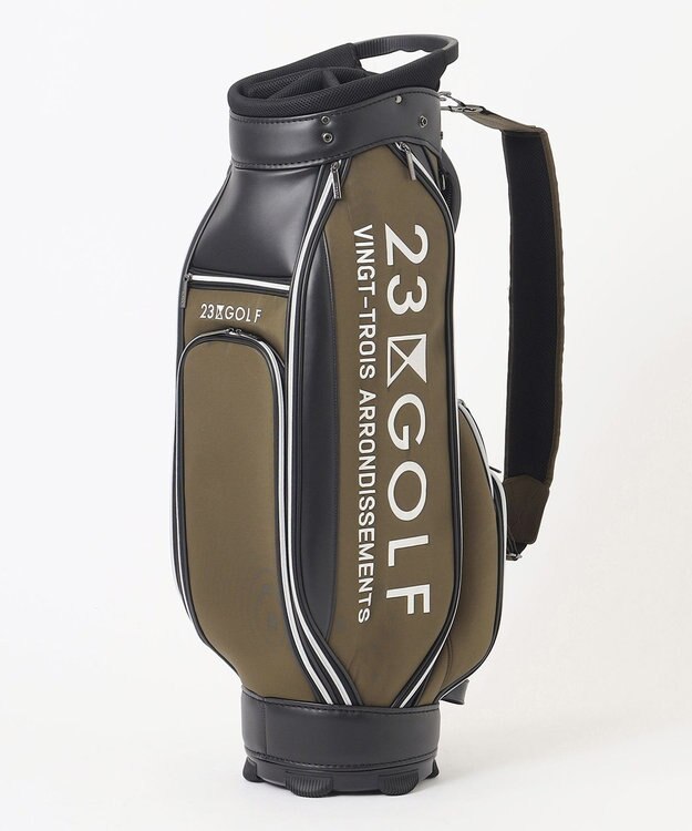 23区GOLF 【UNISEX】メランジシリーズ キャディバッグ カーキ系