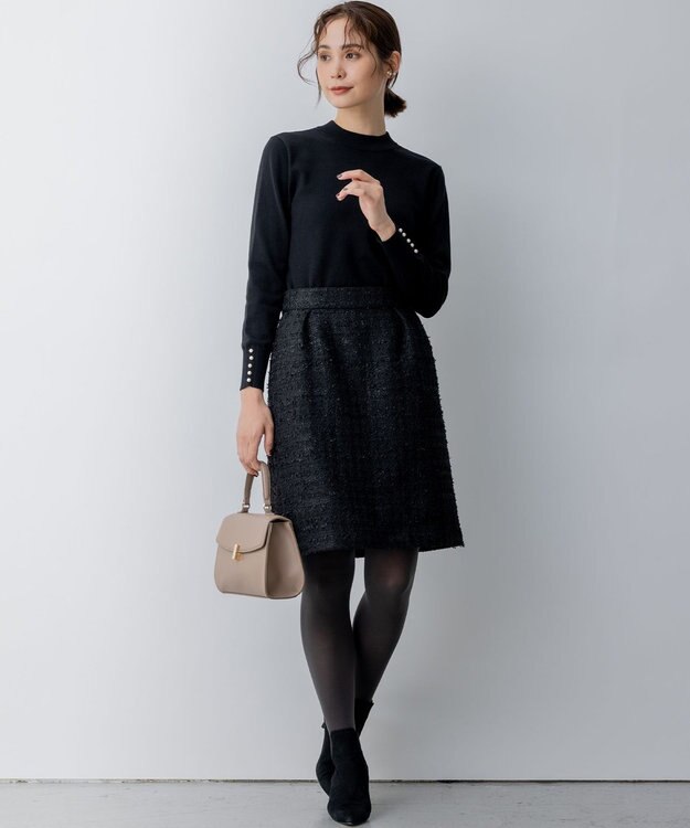 組曲 S 【WEB限定・2SET】バックレースツインセット ブラック系