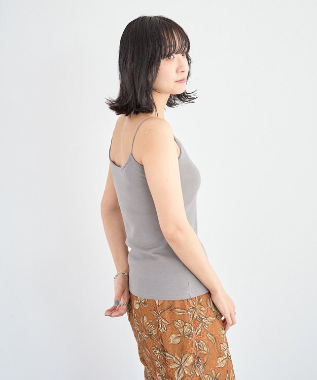 Green Parks カップ付きキャミソール Gray