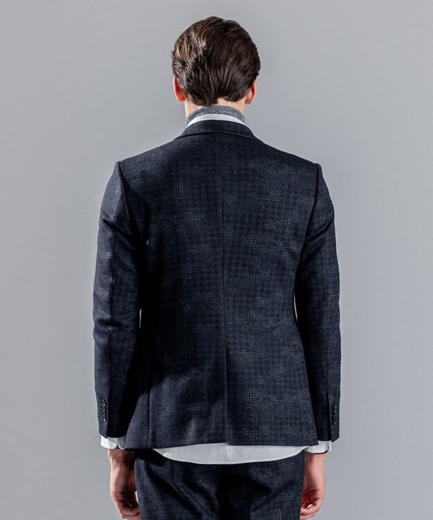 JOSEPH HOMME パッチジャガードジャージー　ジャケット グレー系3