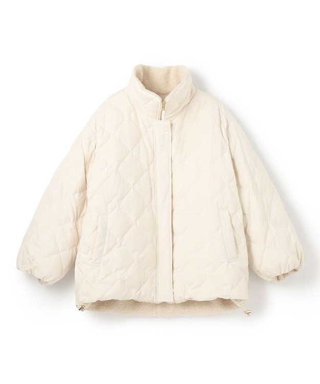 UNFILO 【TAION×UNFILO】リバーシブルボアダウン クリーム