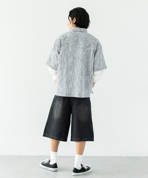 CRAFT STANDARD BOUTIQUE デニムバギーショーツ Black