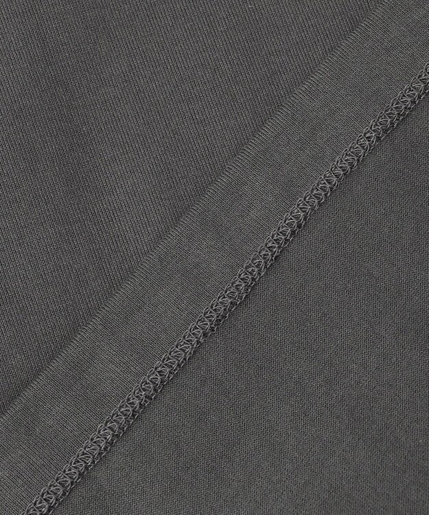 ICB L 【接触冷感・UVケア・洗える】クロップド ロゴTEE チャコール系