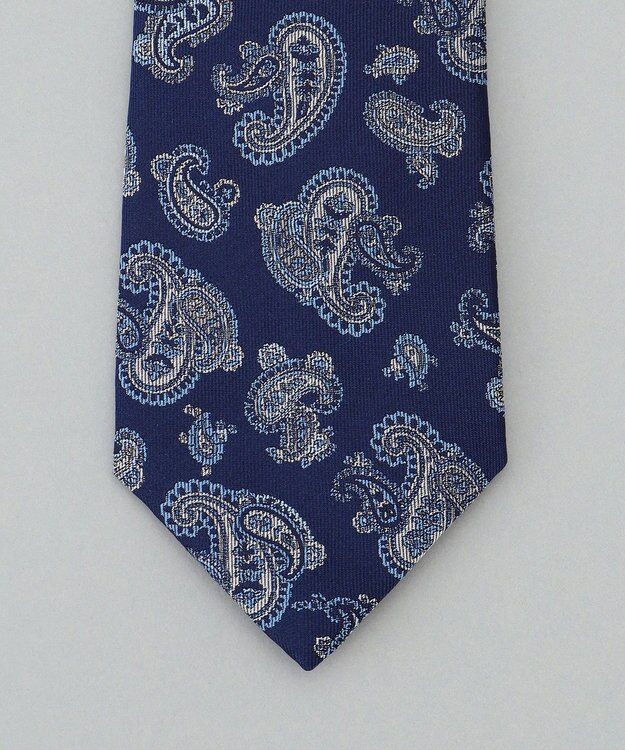 GOTAIRIKU 日本縫製/オリジナル柄【Fermo Fossati】ネクタイ_ペイズリー ネイビー系4