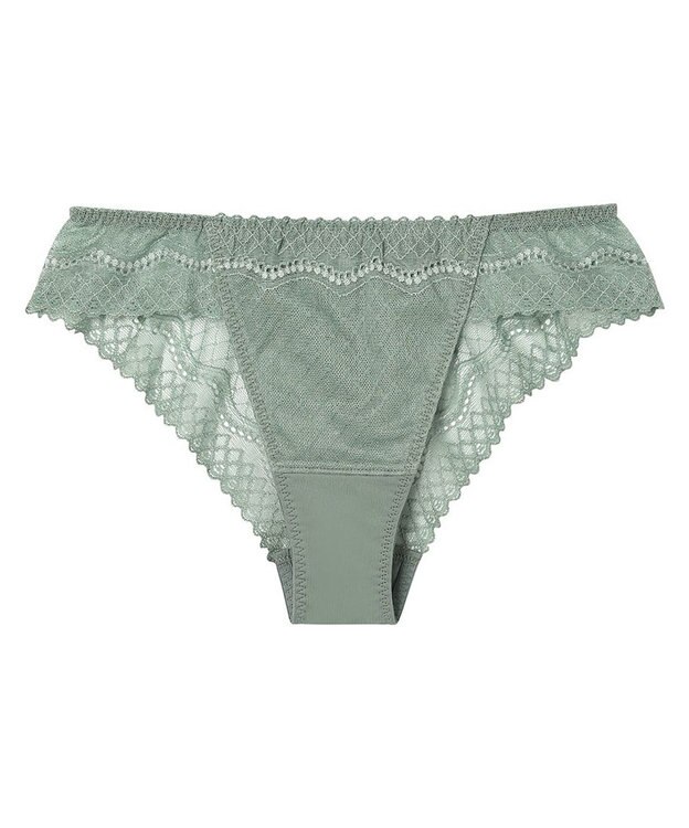 une nana cool 【リニューアル】364ブラ レース ソング Ｔバックショーツ オリーブ