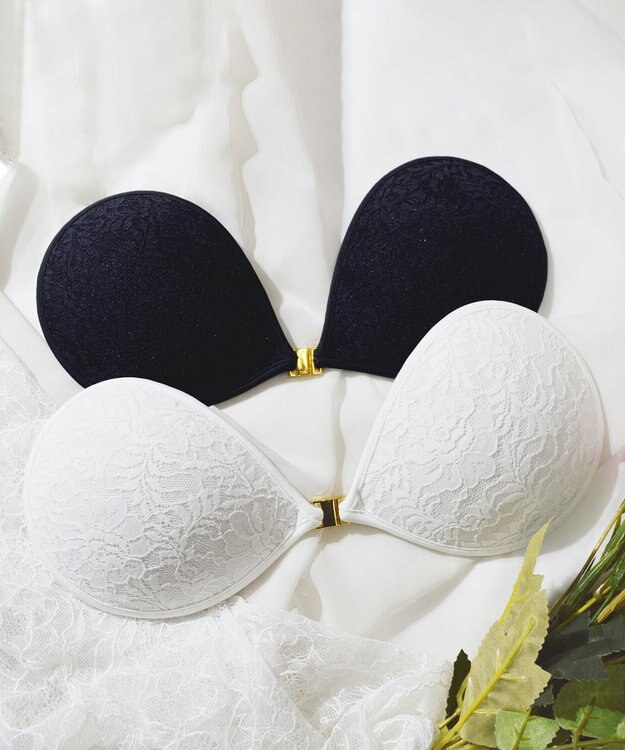 BRADELIS New York 【NuBra / ボリュームアップ】パテッドヌーブラ カリーナ 蒸れにくい バックレス コレクション デザインヌーブラ 正規品 ホワイト