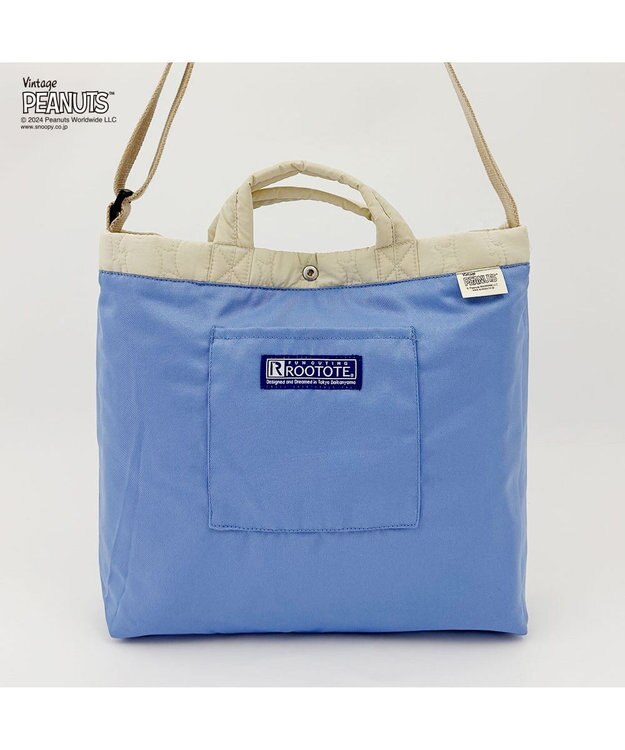 ROOTOTE 8415【スヌーピー】IP.トール2ウェイ.キルト.ピーナッツ-9X 02：アイボリー