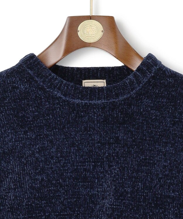 J.PRESS MEN 【WEB・一部店舗限定】モールクルーネック ニット ネイビー系