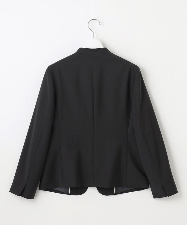 J.PRESS LADIES 【セットアップ対応】BAHARIYE SOLID ノーカラー ジャケット ブラック系