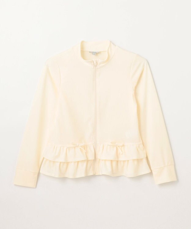 ANY KIDS 裾フリル　ラッシュガード エクリュ