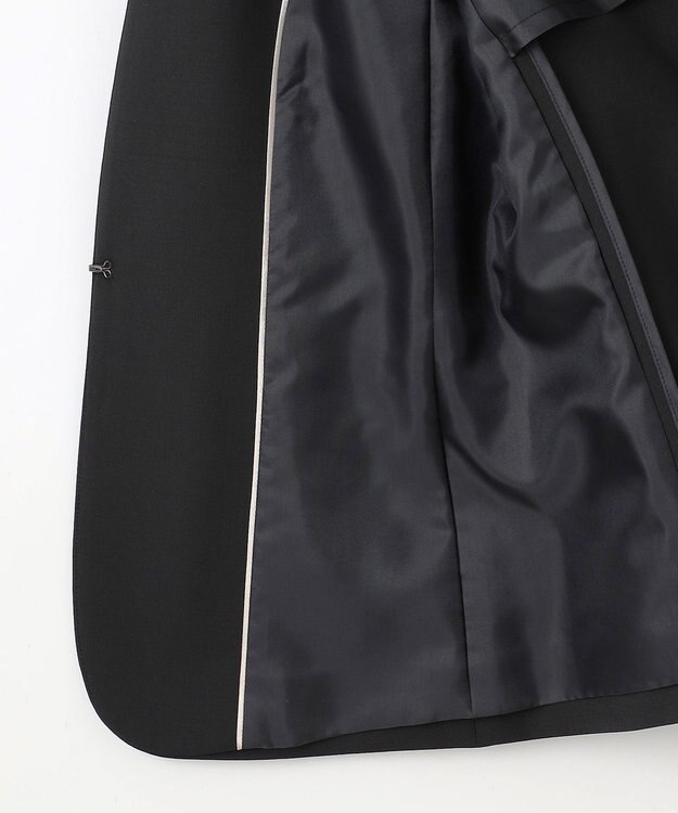 J.PRESS LADIES 【セットアップ対応】BAHARIYE SOLID ノーカラー ジャケット ブラック系