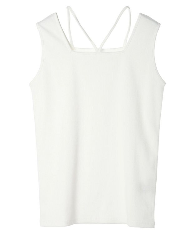 Green Parks マルチストラップテレコタンク White