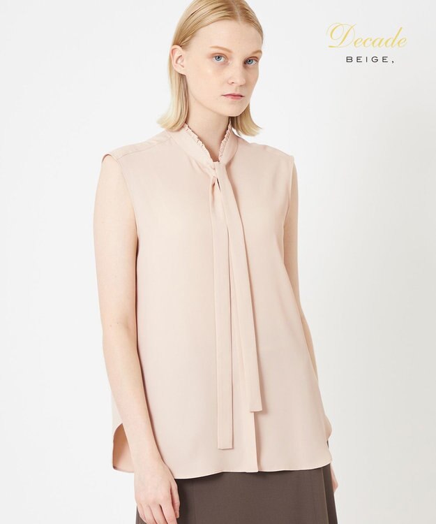 BEIGE， EVA / ボウタイブラウス Nude