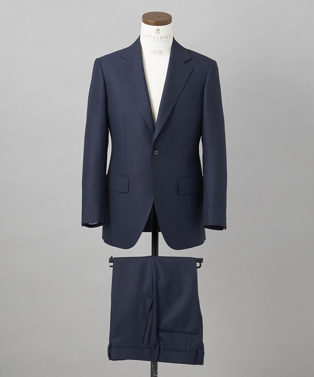 GOTAIRIKU ロングシーズン着用可【横伸度15％/ストレッチ性抜群】タスマニア120ｓスーパーストレッチ スーツ（ネイビー） ネイビー系8