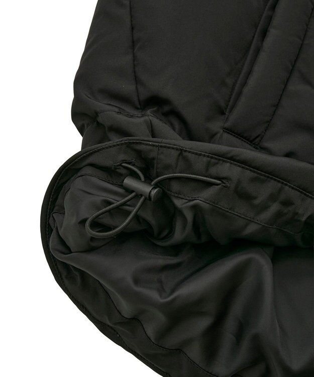 earth music&ecology 2WAYパファーブルゾン Black