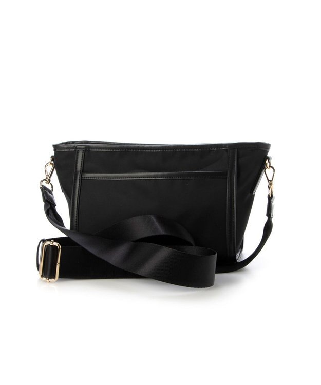 LA BAGAGERIE リサイクルレザー　フラップショルダー ブラック