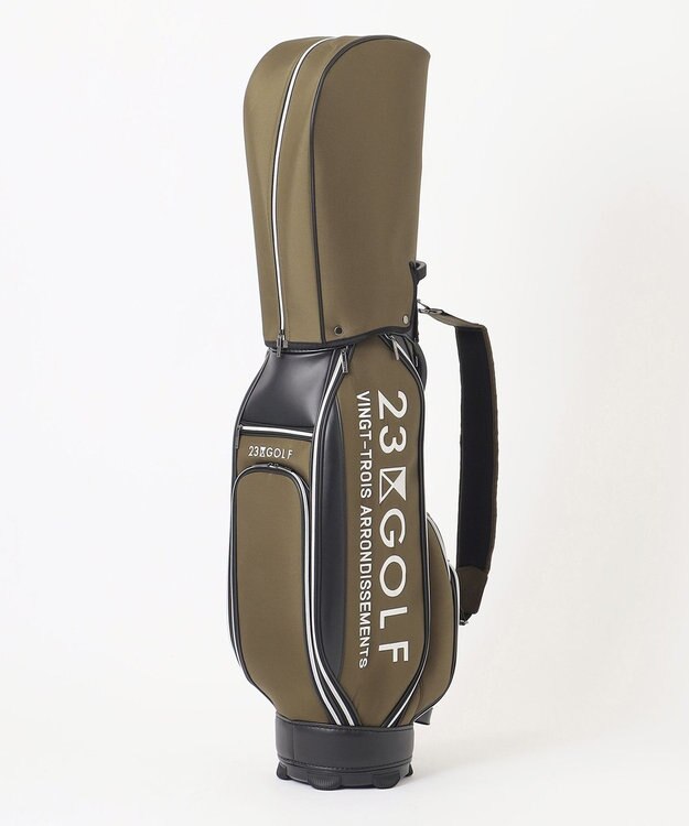 23区GOLF 【UNISEX】メランジシリーズ キャディバッグ カーキ系