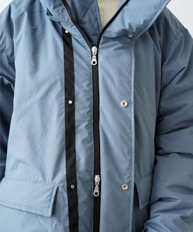 KWD 【日本製/高品質ダウン】DOWN MONSTER JACKETグリーンダウン ダウンモンスタージャケット ブルーグレー