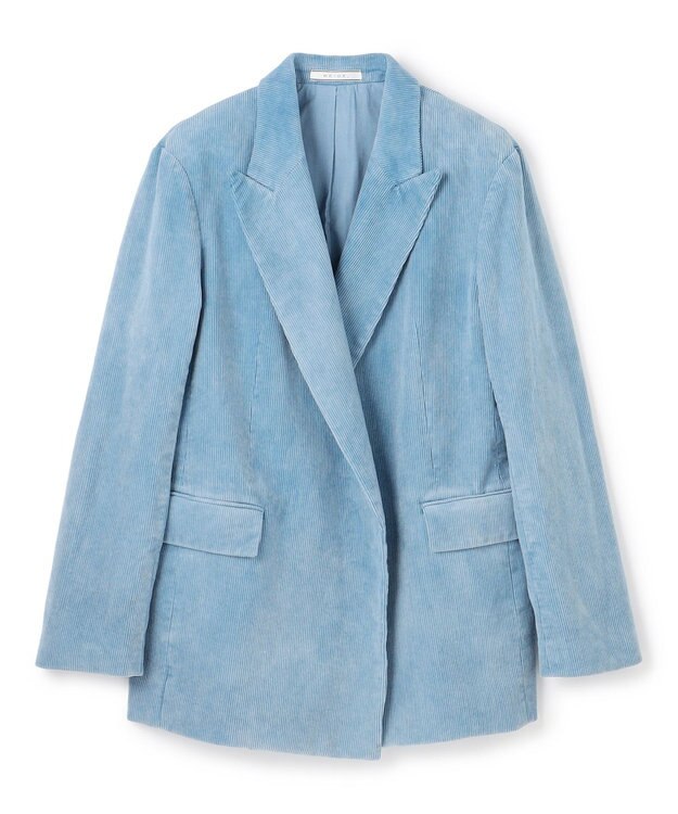 BEIGE， 【FUDGE 10月号掲載】BANGS / コットンコーデュロイテーラードジャケット L.Indigo