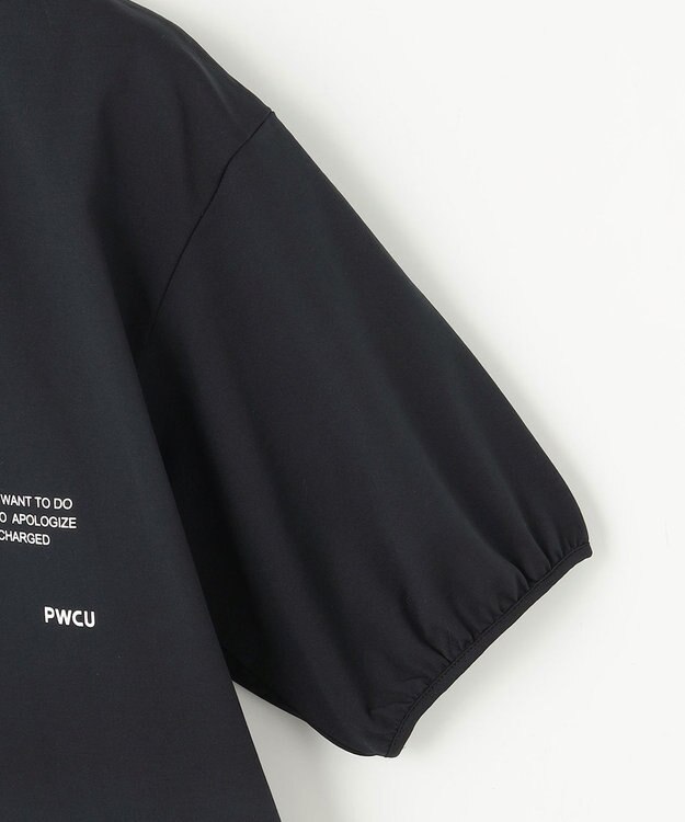 PW CIRCULUS 再入荷！【UV遮蔽率99% UVカット / 速乾 / ストレッチ】【WOMEN】パフスリーブモックネックT ゴルフウェア レディース ブラック系