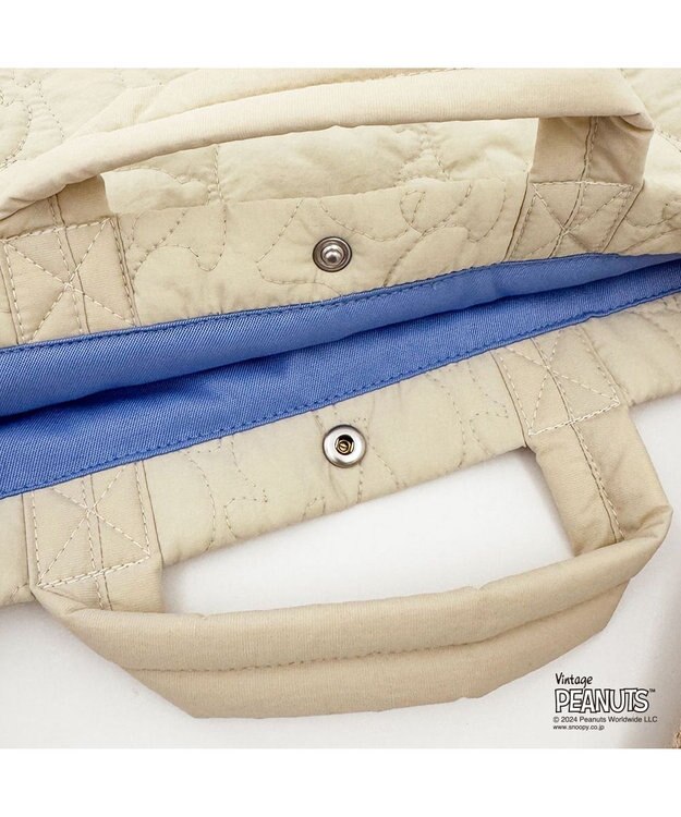 ROOTOTE 8415【スヌーピー】IP.トール2ウェイ.キルト.ピーナッツ-9X 02：アイボリー