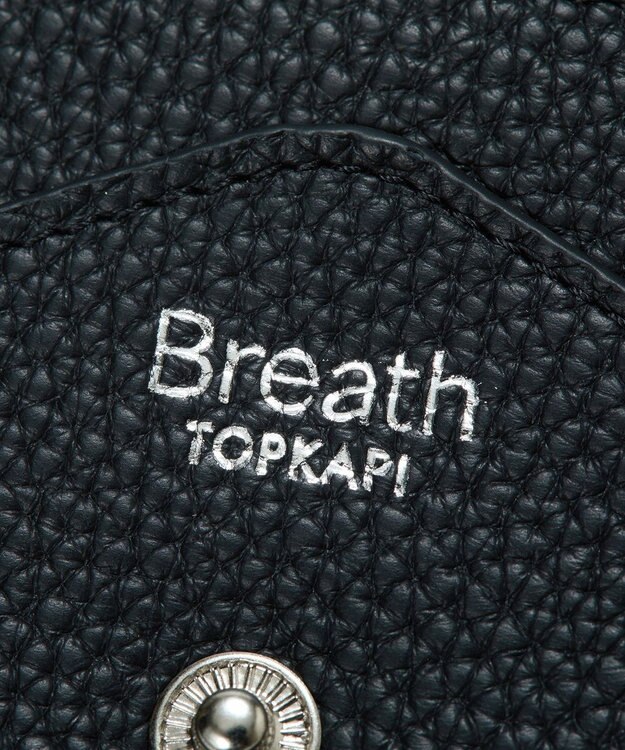 TOPKAPI 【Breath TOPKAPI】DUAL デュアル シュリンクレザー バイカラー 長財布　薄型 / 軽量 ブラック