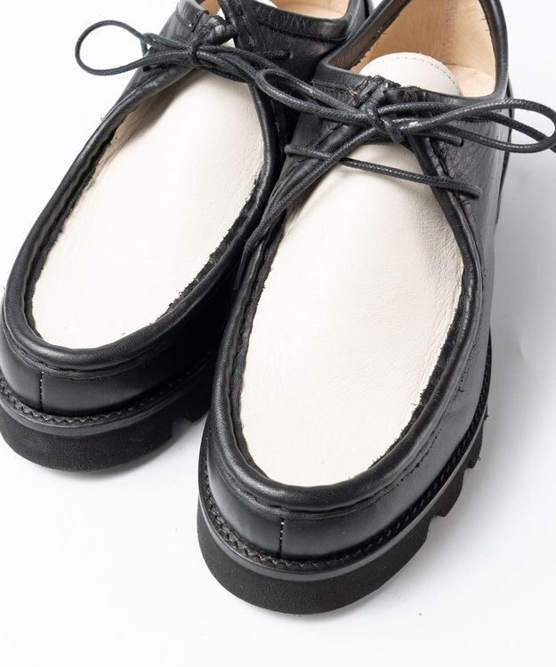 BONTRE 【BONTRE/ボントレ】厚底チロリアンシューズ ブラックアイボリー