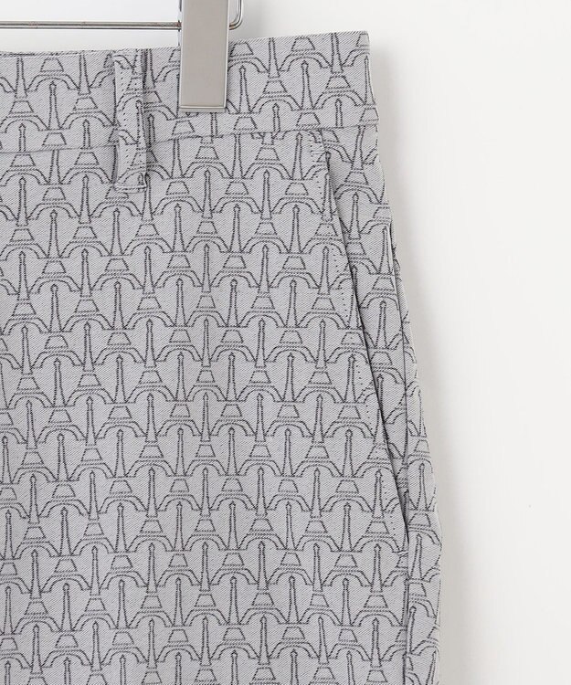 23区GOLF 【MEN】【ストレッチ】エッフェル塔柄 ジャガードパンツ ライトグレー系5