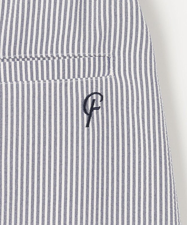 23区GOLF セットアップ企画【23Fondation/WOMEN】【吸水速乾】サッカーストライプ ツーピース ネイビー系2