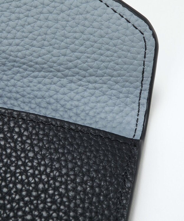 TOPKAPI 【Breath TOPKAPI】DUAL デュアル シュリンクレザー バイカラー 長財布　薄型 / 軽量 ブラック