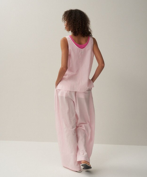 ATON CATCH WASHER COTTON | タンクトッププルオーバー PINK