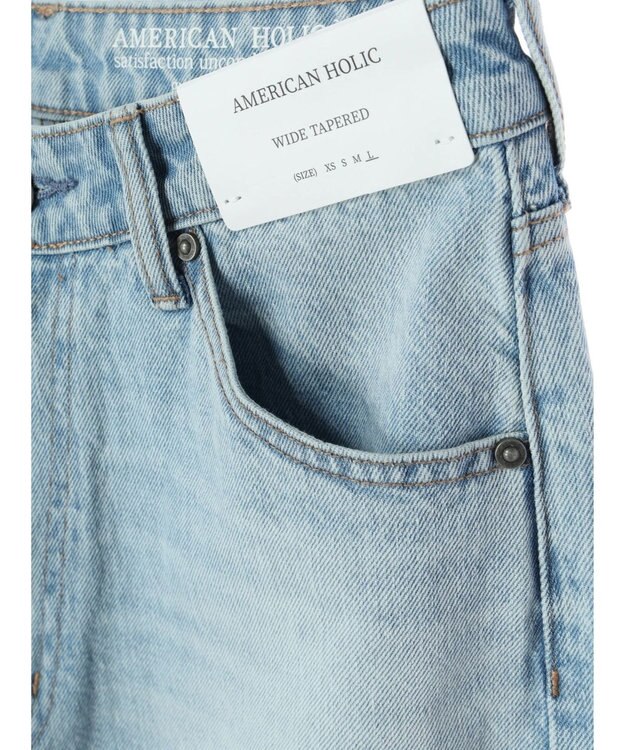 AMERICAN HOLIC パッチワークライクデニム Light Indigo