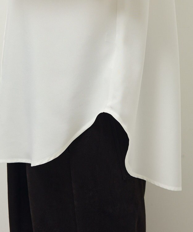 Green Parks バンドカラーインナーシャツ Off White