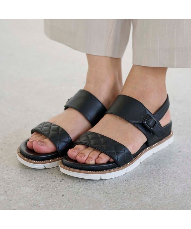 Riz raffinee <Riz raffinee>フッドベッドサンダル ブラック