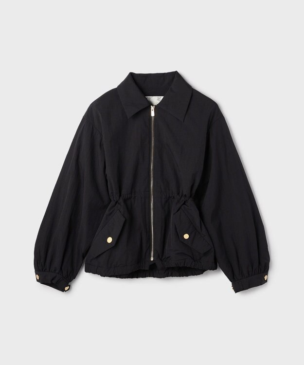 GRACE CONTINENTAL ナイロンパディングブルゾン ブラック