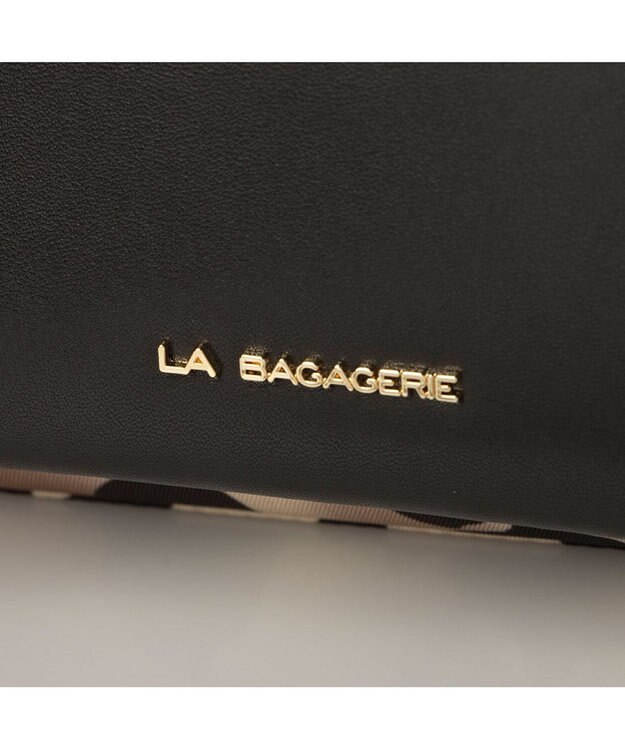 LA BAGAGERIE リサイクルレザー　フラップショルダー レオパード