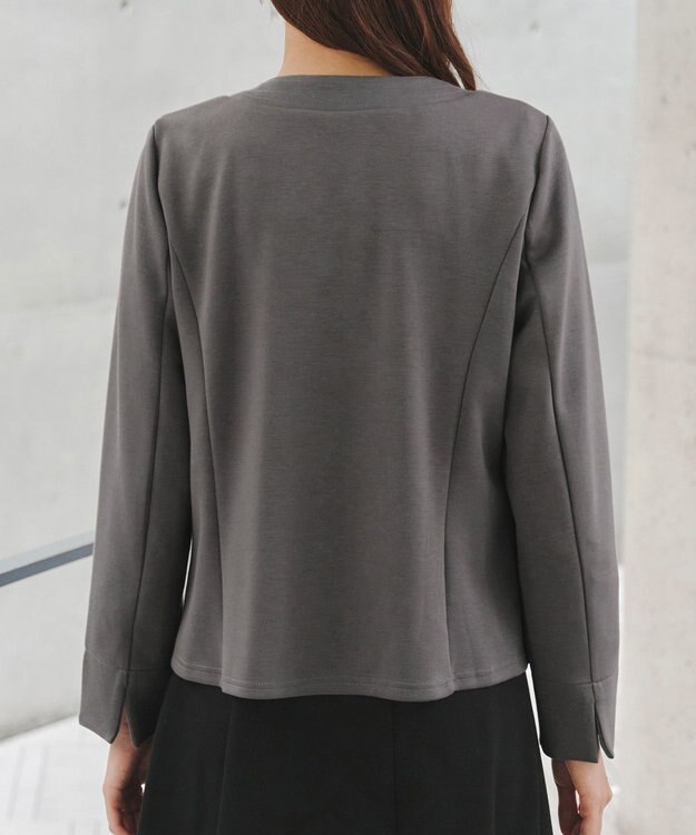 Tiaclasse 【洗える】ソフトダンボールジャケット チャコールグレー