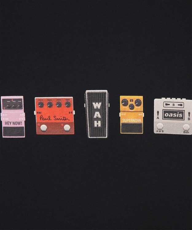 Paul Smith Paul Smith × Oasis ギターペダル Tシャツ ブラック