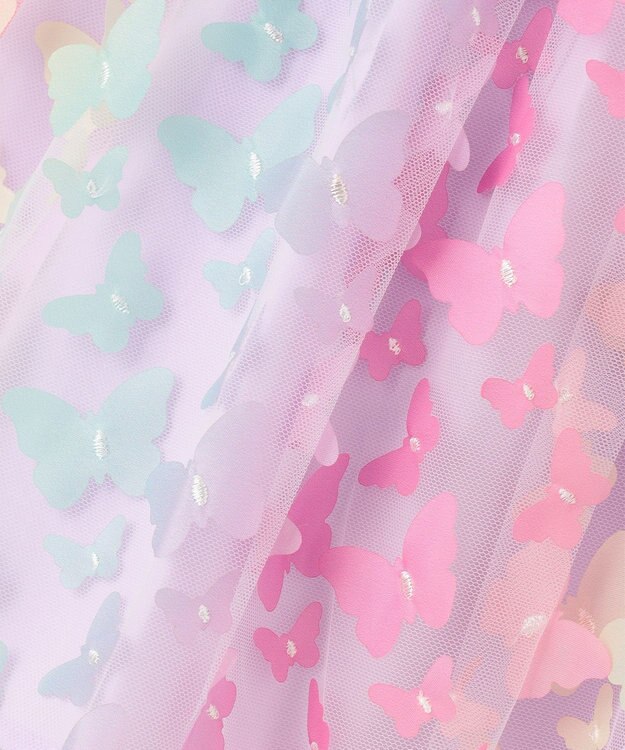 ANY KIDS レインボー チュール スカート ラベンダー