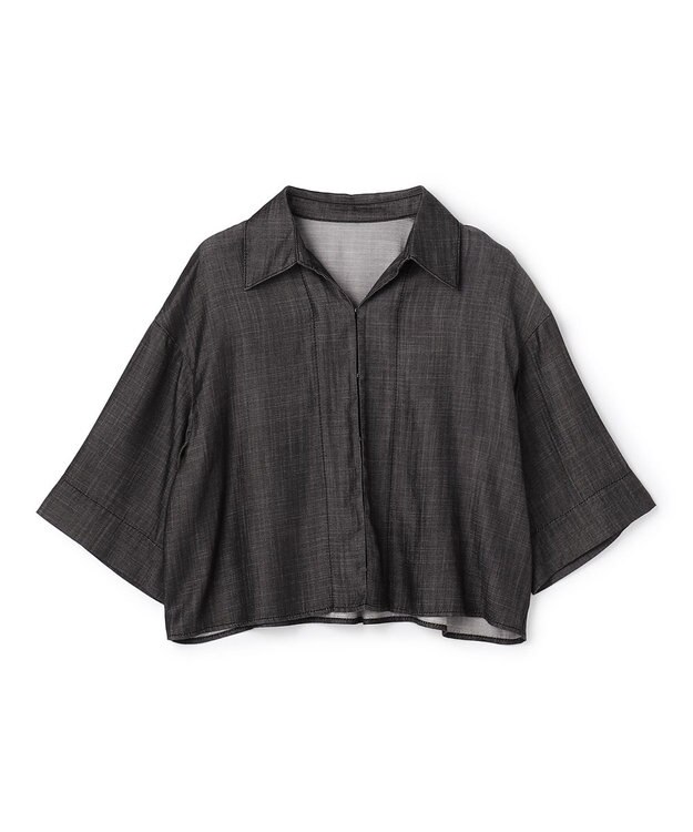 uncrave リヨセルデニム シャツ ブラック