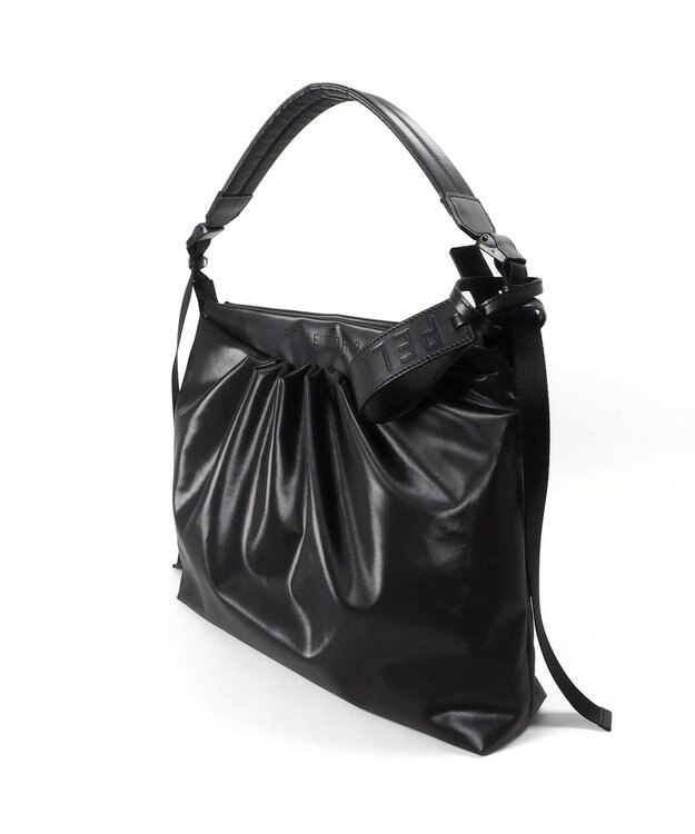 PELLE BORSA ギャザーショルダー Cheers チアーズ 4675 ブラック